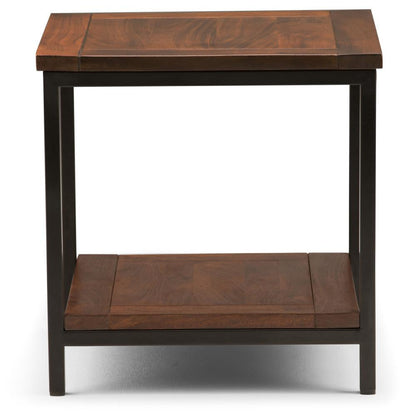 Dark Cognac Brown | Skyler 22 inch End Side Table