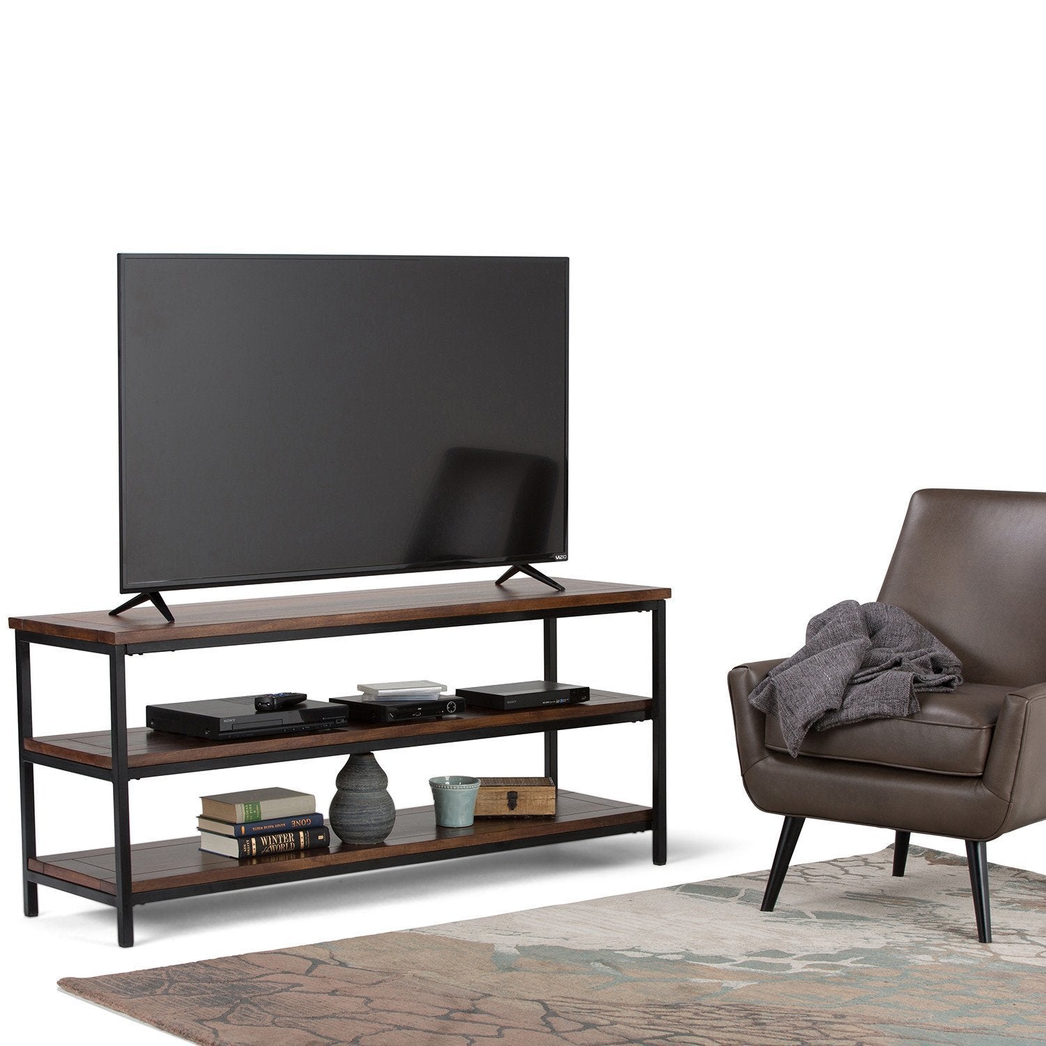 Dark Chestnut Brown | Skyler 60 inch TV Media Stand