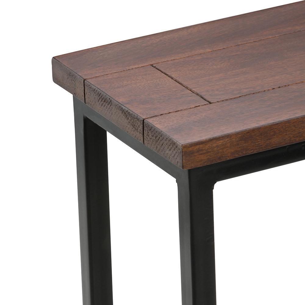 Dark Cognac Brown Black | Skyler C Side Table