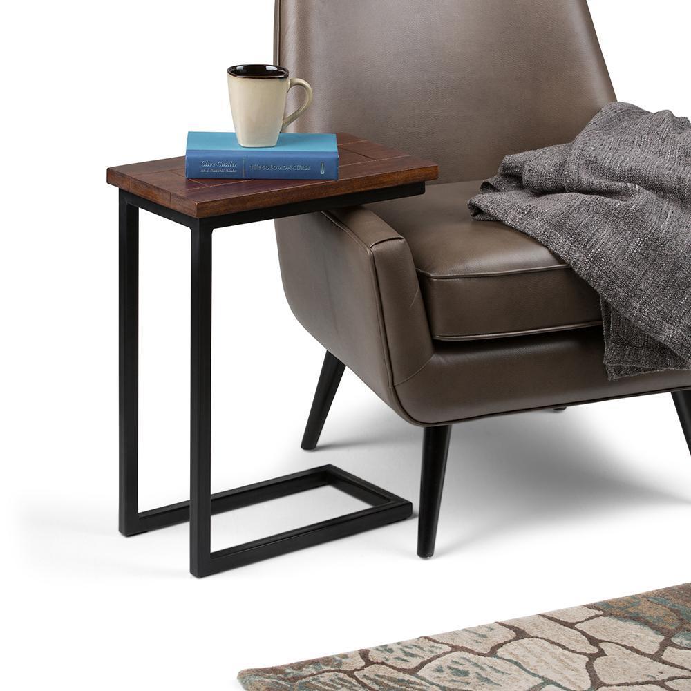 Dark Cognac Brown Black | Skyler C Side Table