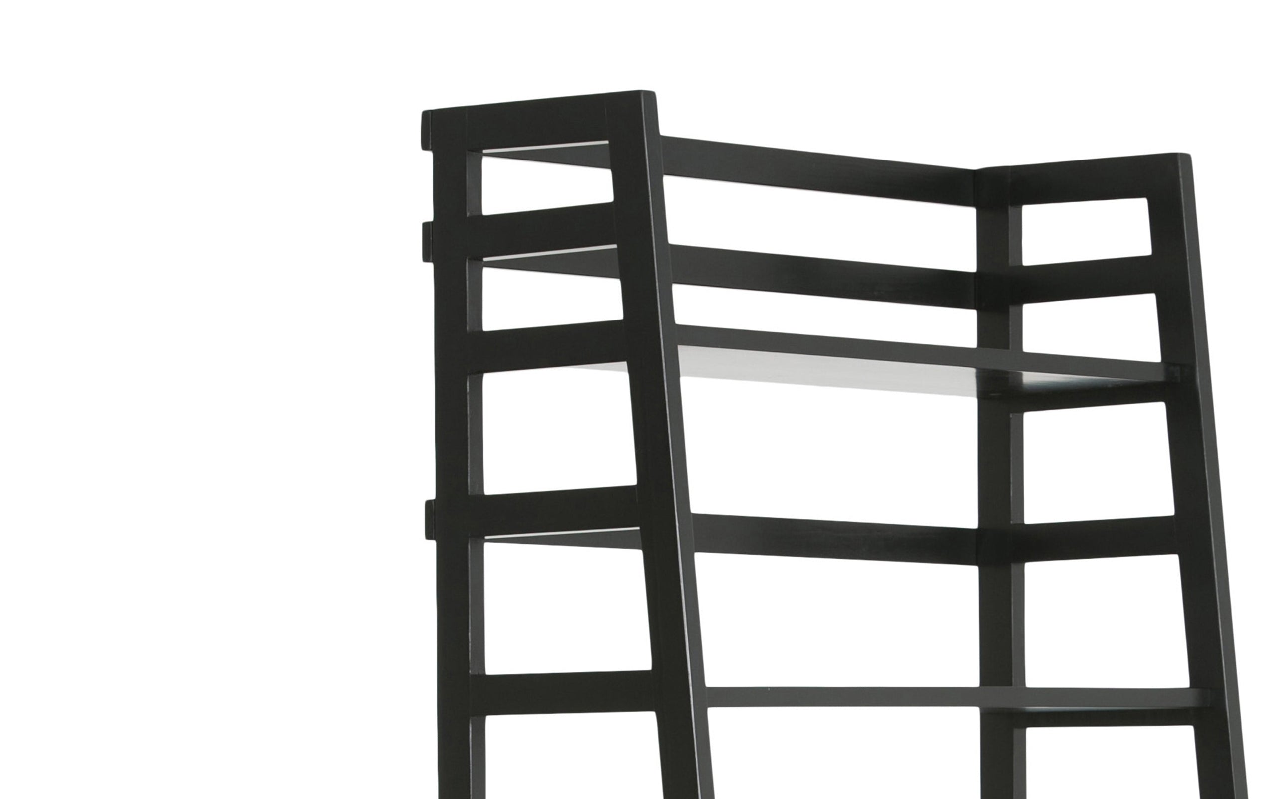 Black | Acadian 30W 5 Shelf Ladder Bookcase (Set of 2)