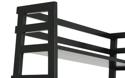 Black | Acadian 30W 5 Shelf Ladder Bookcase (Set of 2)