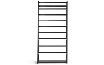 Black | Acadian 30W 5 Shelf Ladder Bookcase (Set of 2)