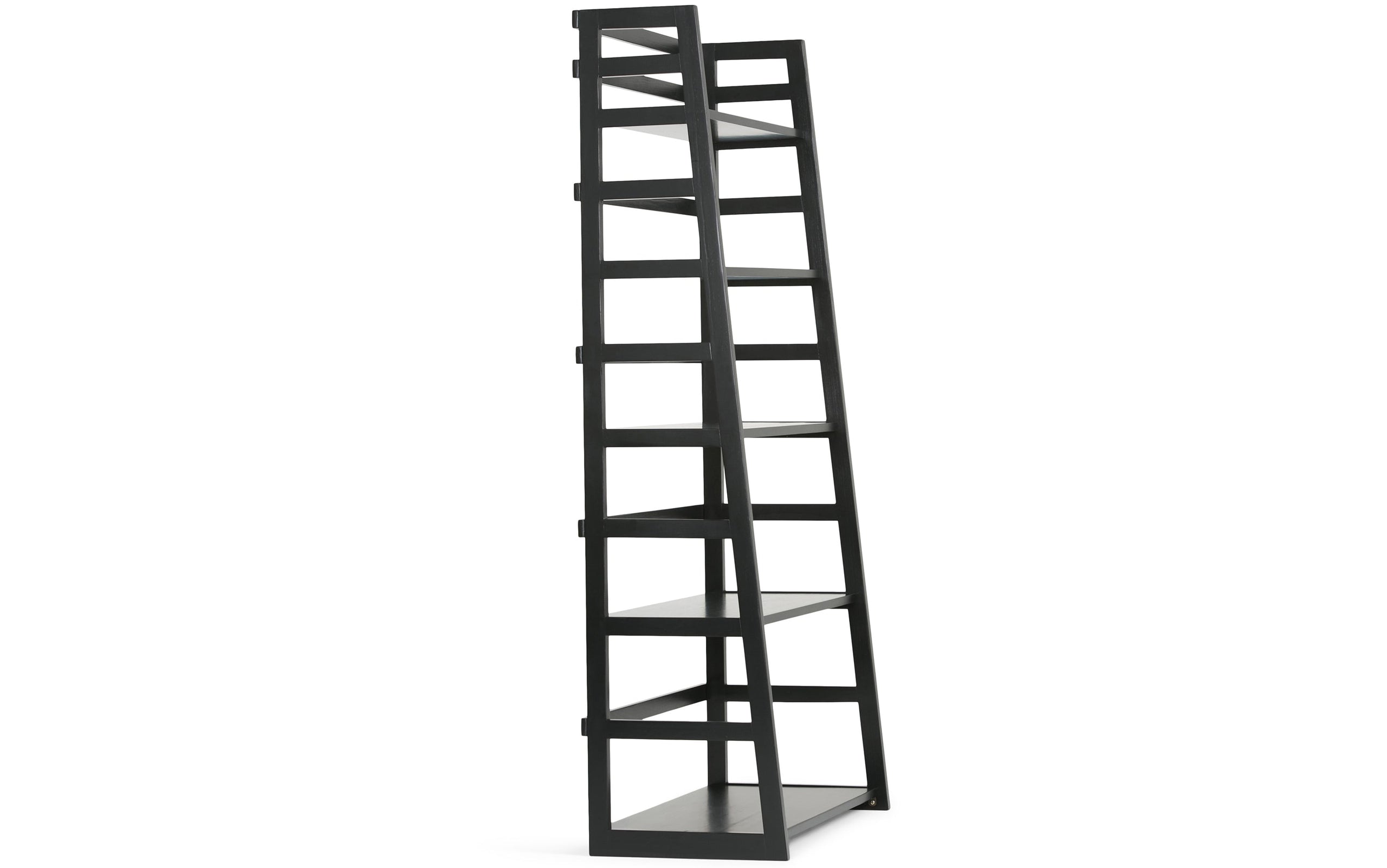 Black | Acadian 30W 5 Shelf Ladder Bookcase (Set of 2)