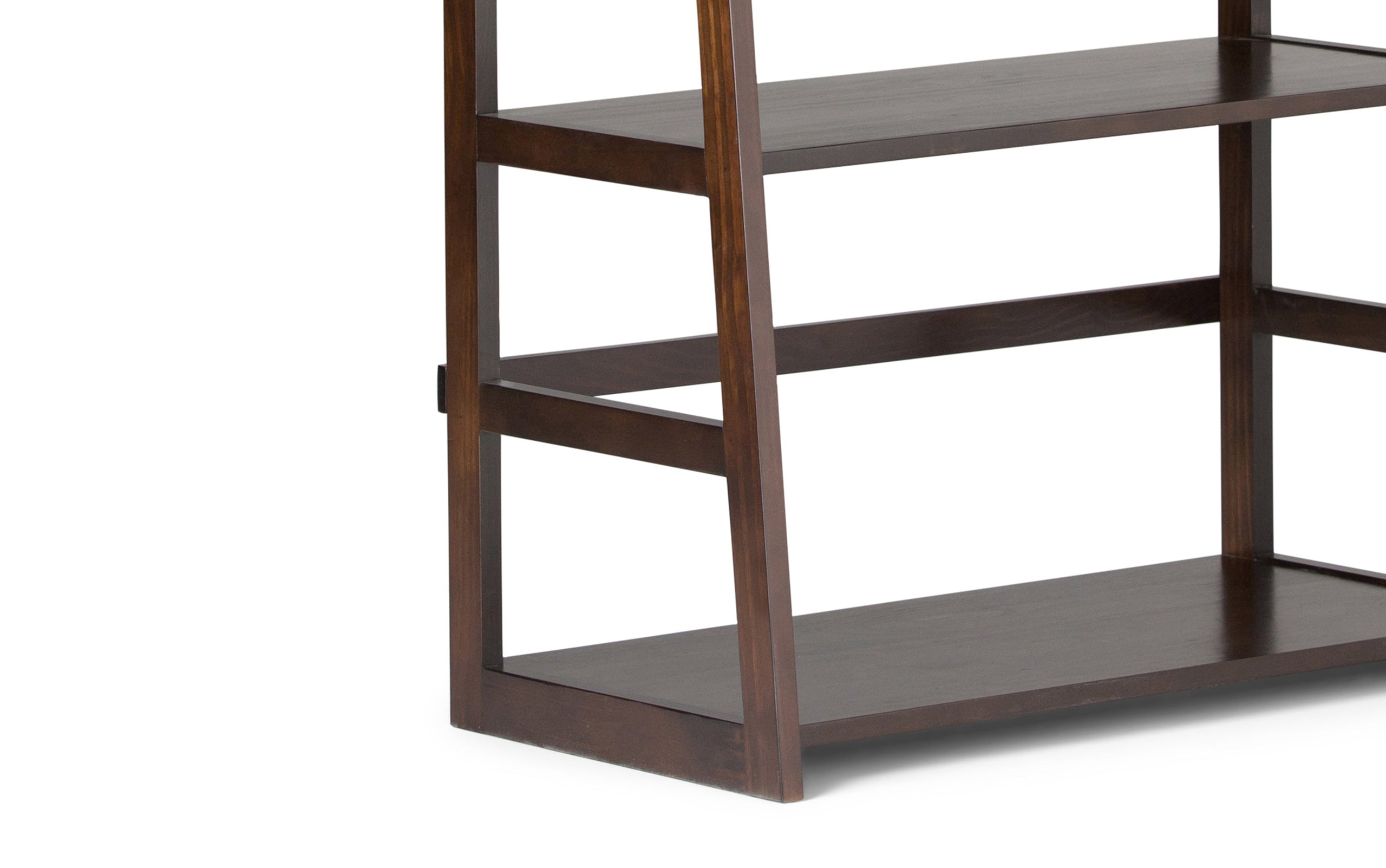 Brunette Brown | Acadian 30W 5 Shelf Ladder Bookcase (Set of 2)