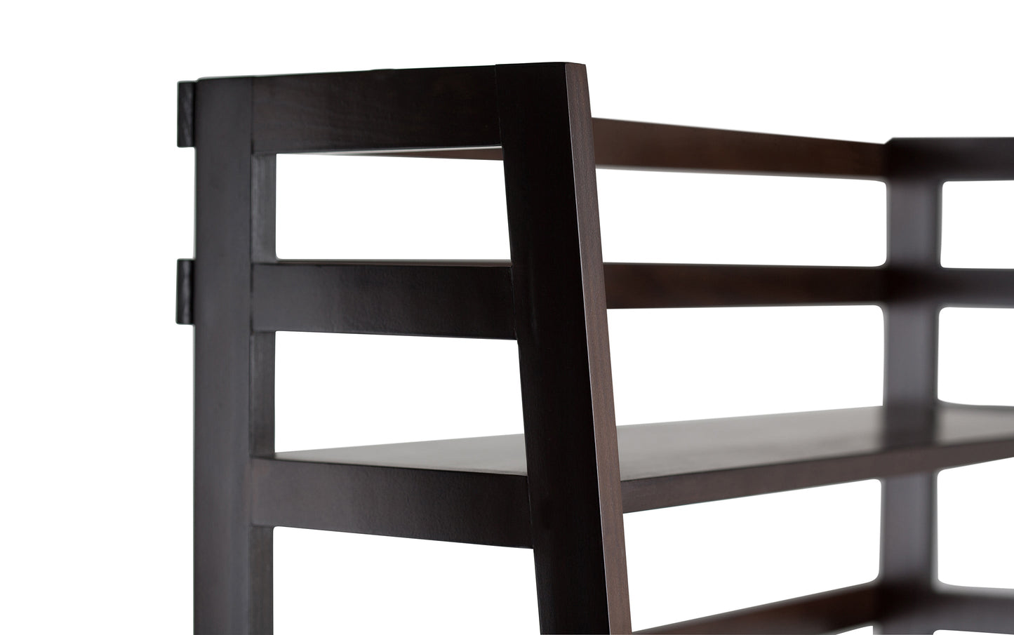 Brunette Brown | Acadian 30W 5 Shelf Ladder Bookcase (Set of 2)