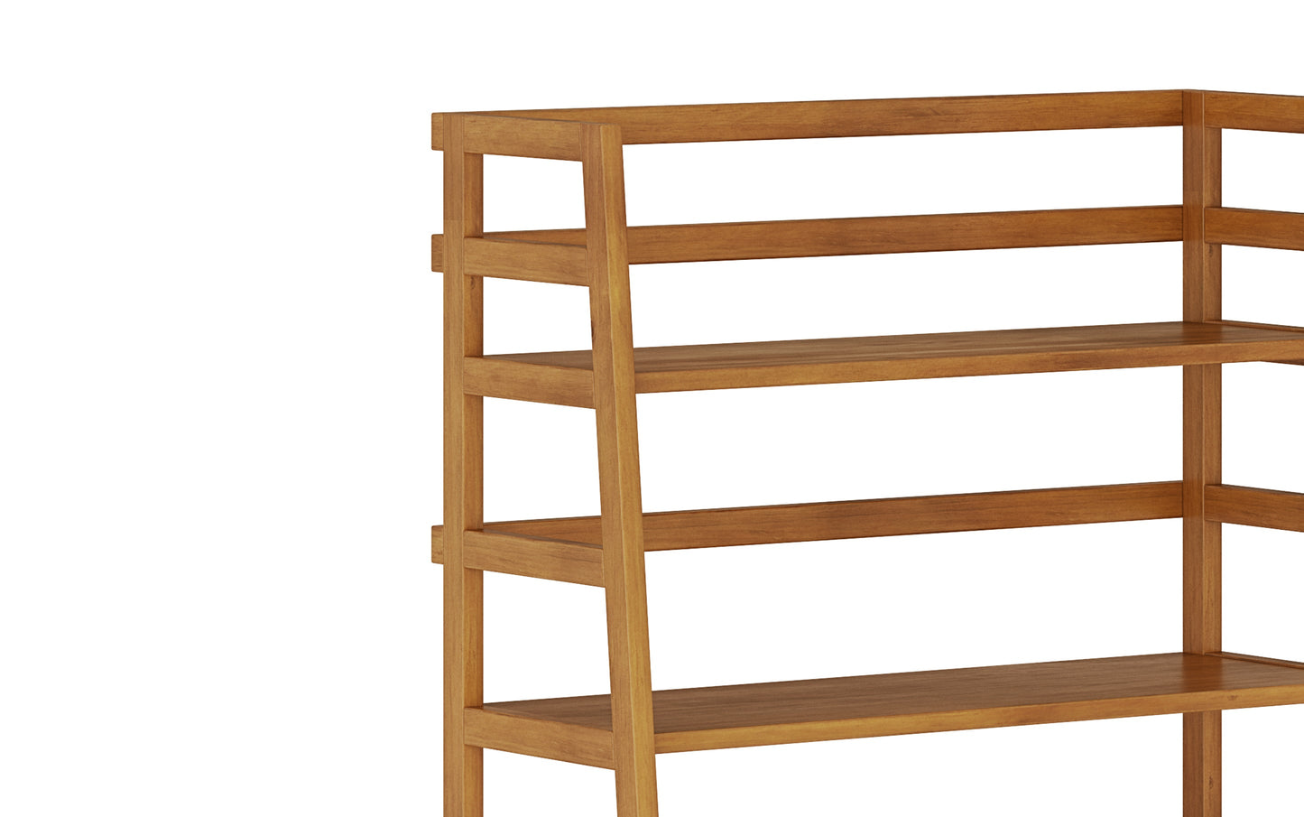 Light Golden Brown | Acadian 30W 5 Shelf Ladder Bookcase (Set of 2)