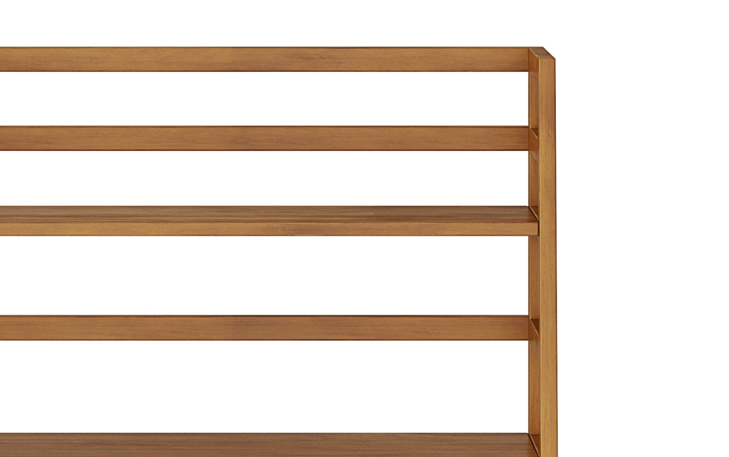 Light Golden Brown | Acadian 30W 5 Shelf Ladder Bookcase (Set of 2)