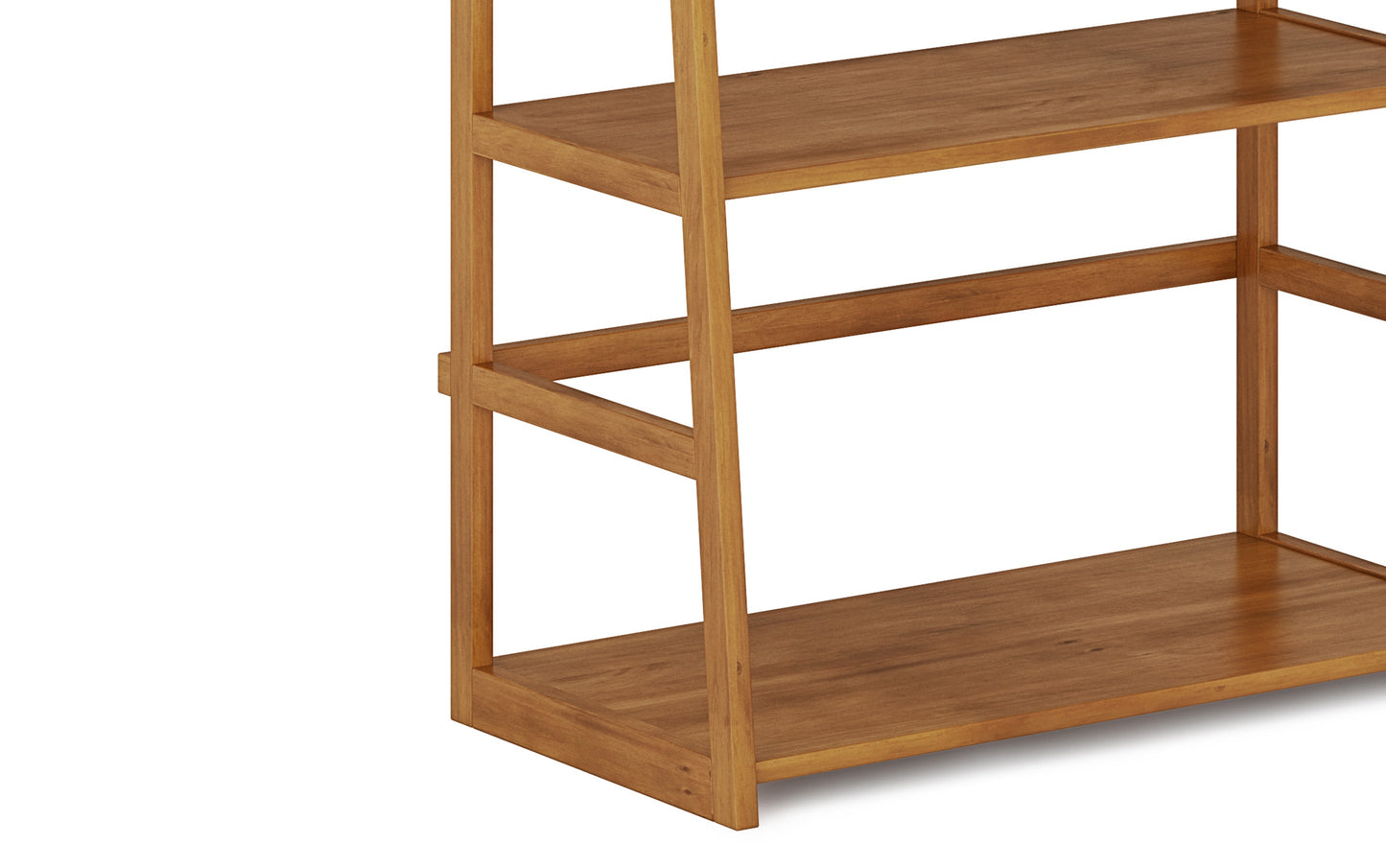 Light Golden Brown | Acadian 30W 5 Shelf Ladder Bookcase (Set of 2)