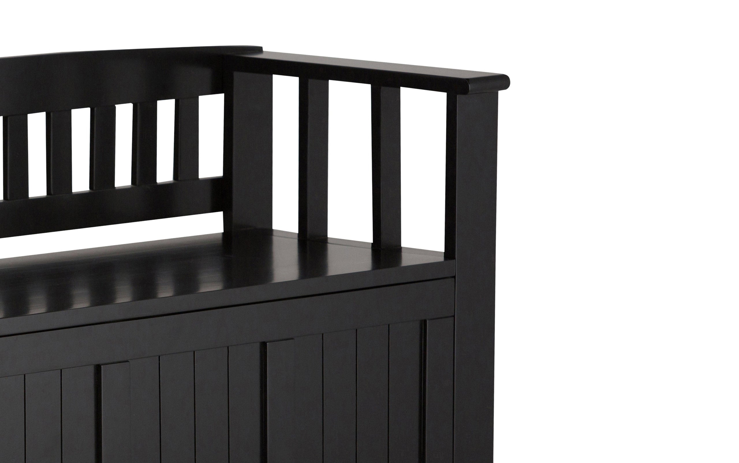 Black | Acadian Entryway Bench