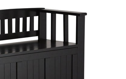 Black | Acadian Entryway Bench