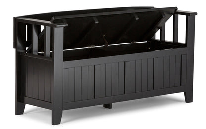 Black | Acadian Entryway Bench