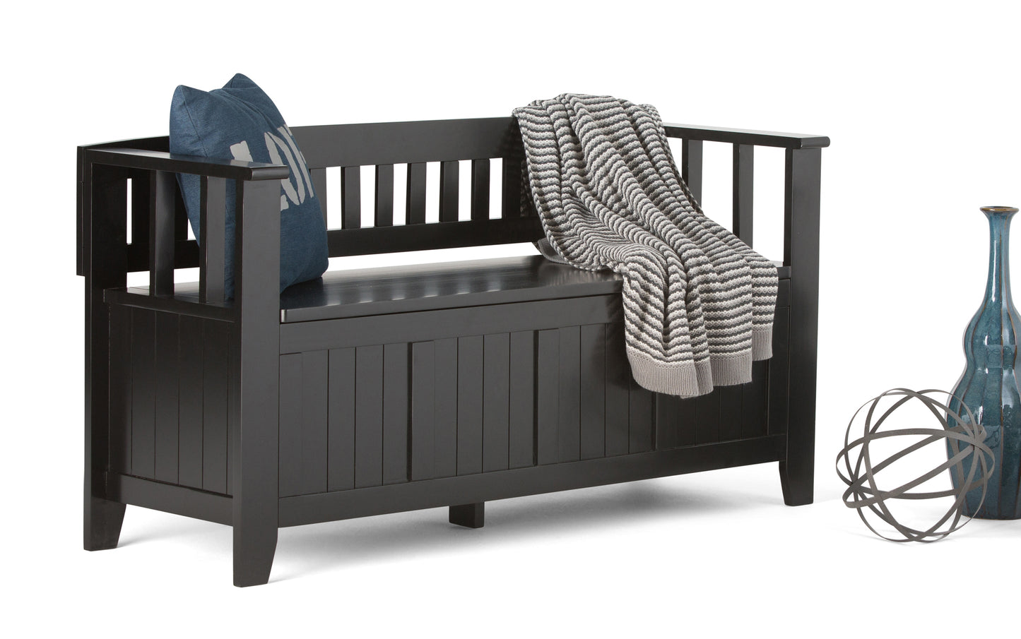 Black | Acadian Entryway Bench