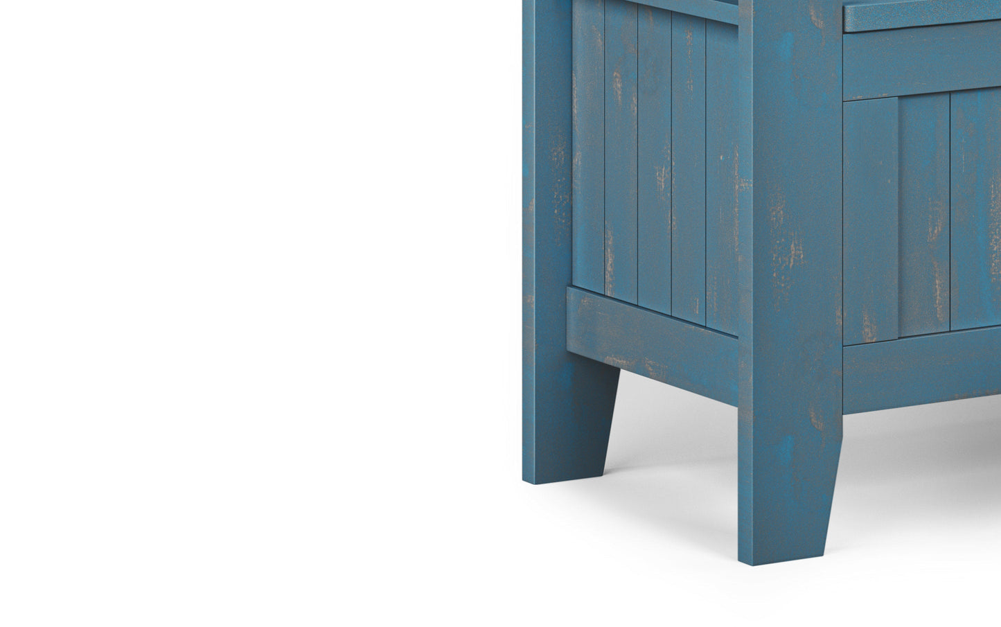 Distressed Coastal Blue | Acadian Entryway Bench