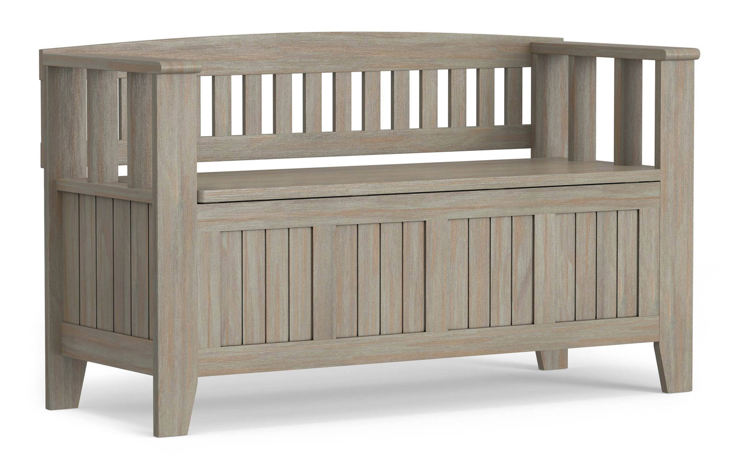 Distressed Grey | Acadian Entryway Bench