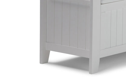 White | Acadian Entryway Bench