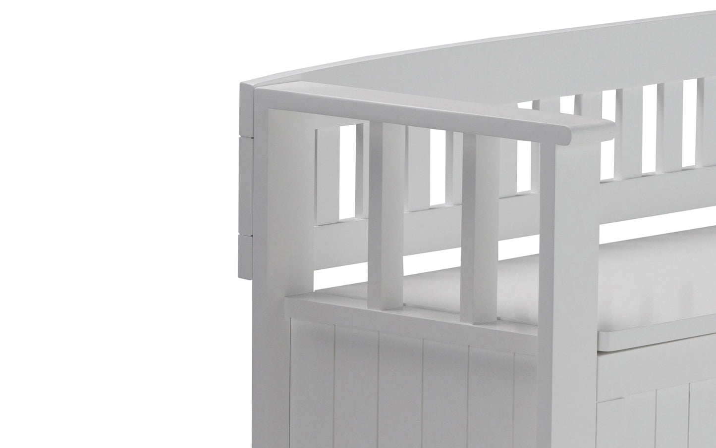 White | Acadian Entryway Bench