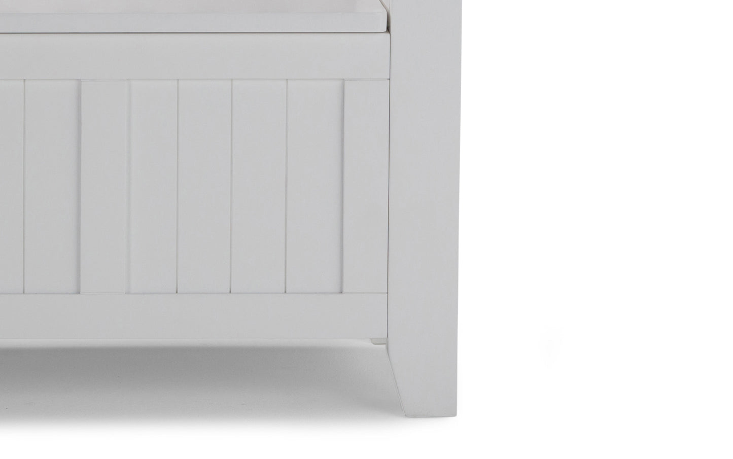 White | Acadian Entryway Bench