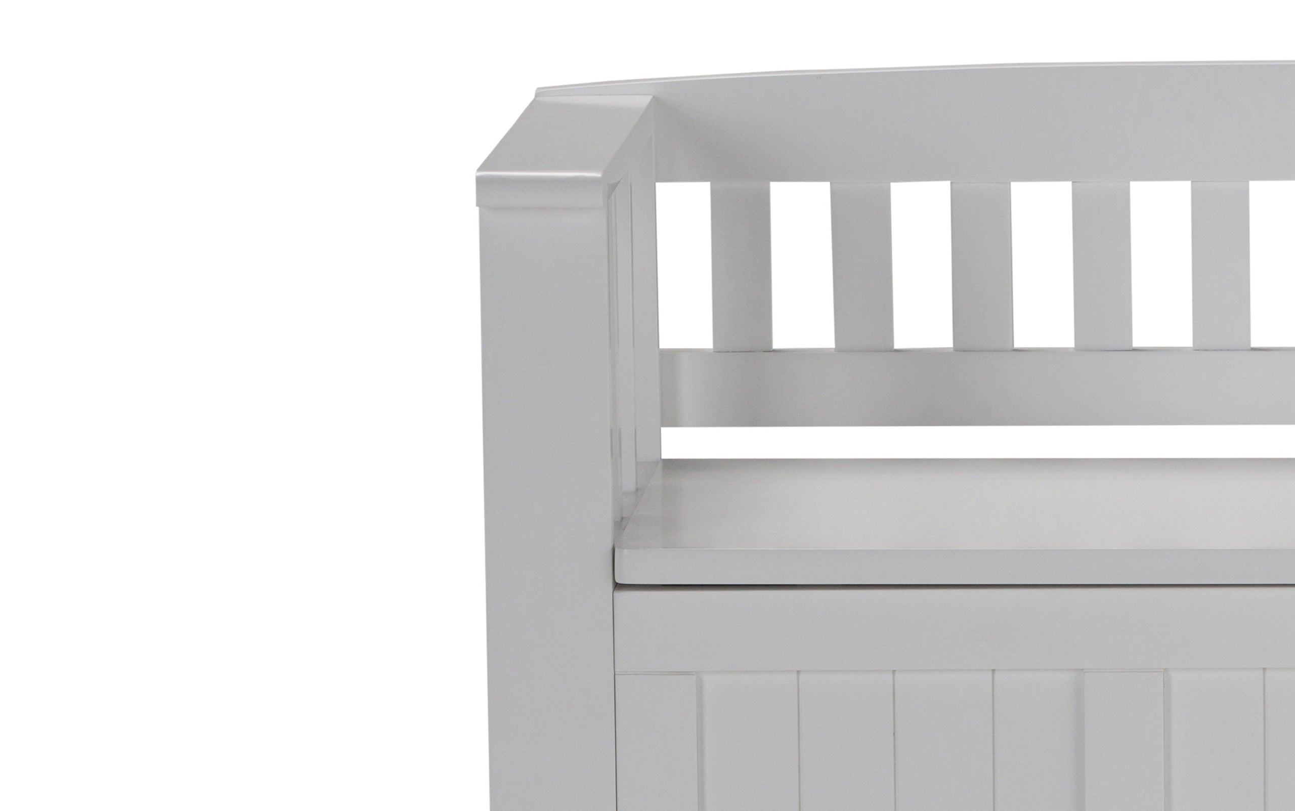 White | Acadian Entryway Bench