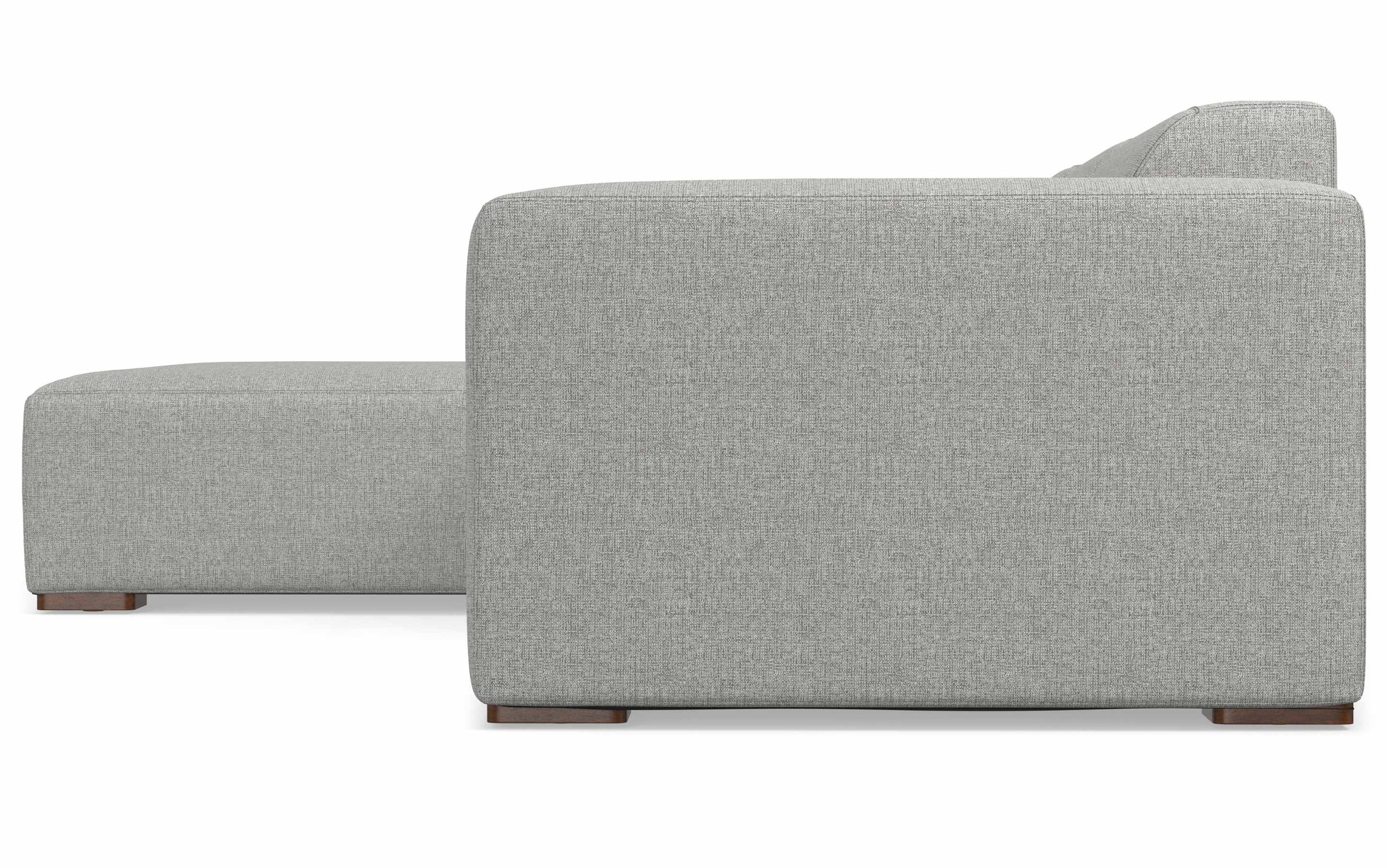 Pale Grey Performance Fabric | Rex 2 Seater Sofa and Left Chaise in Performance Fabric