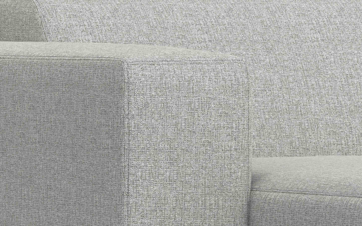 Pale Grey Performance Fabric | Rex 2 Seater Sofa and Left Chaise in Performance Fabric