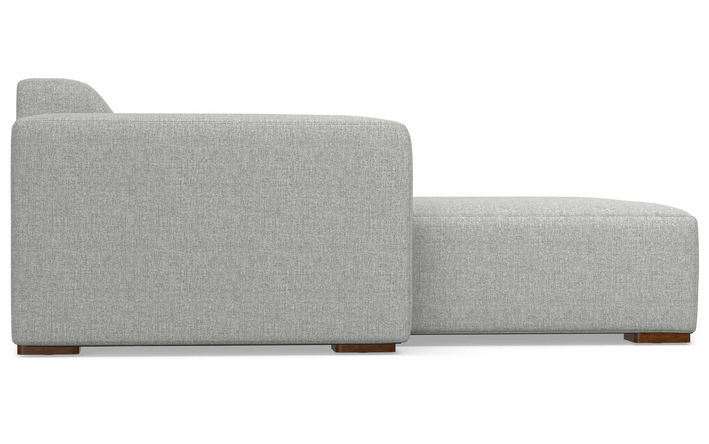 Pale Grey Performance Fabric | Rex 2 Seater Sofa and Left Chaise in Performance Fabric