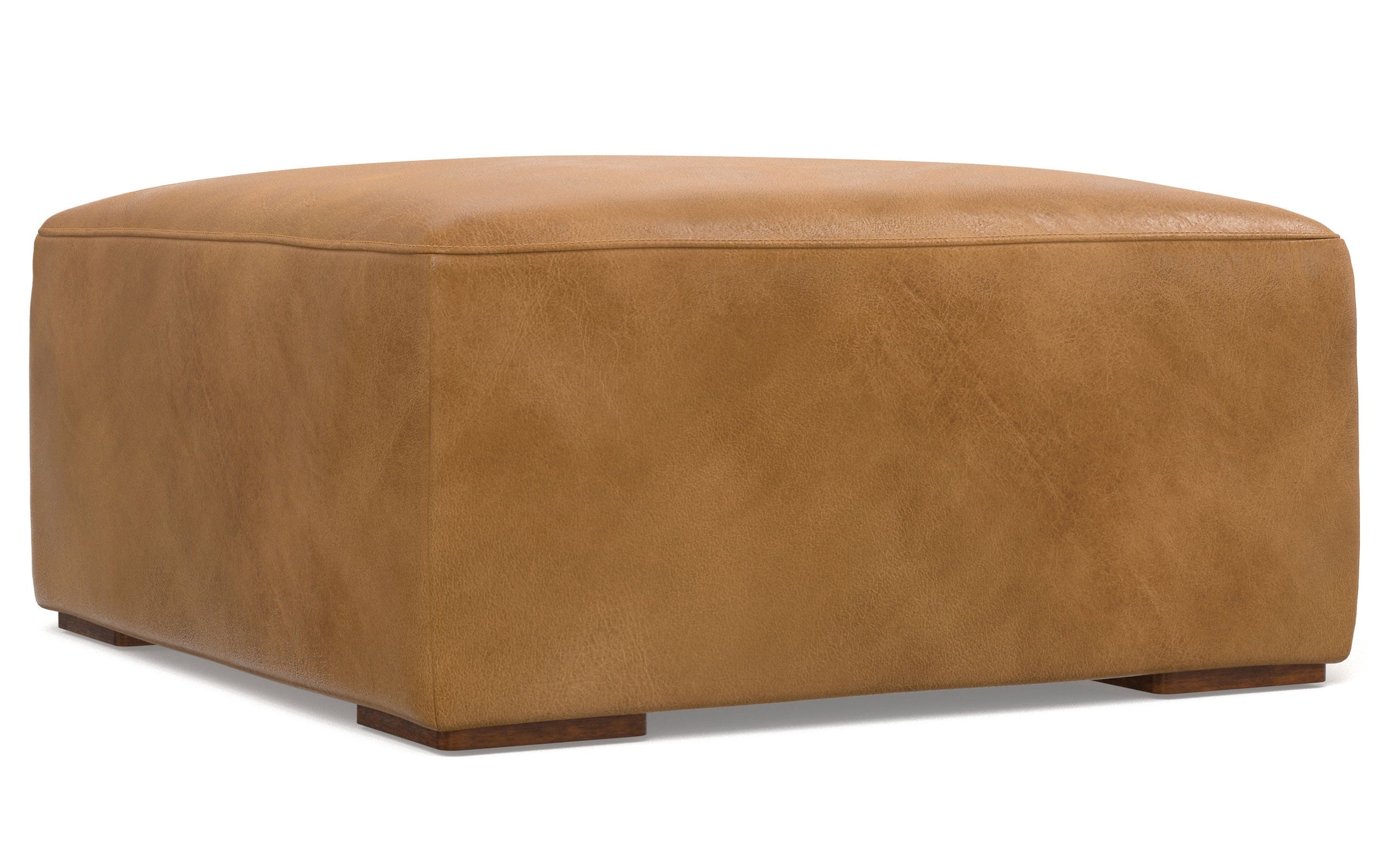 Sienna Genuine Leather | Rex 2 Seater Sofa and Ottoman in Genuine Leather