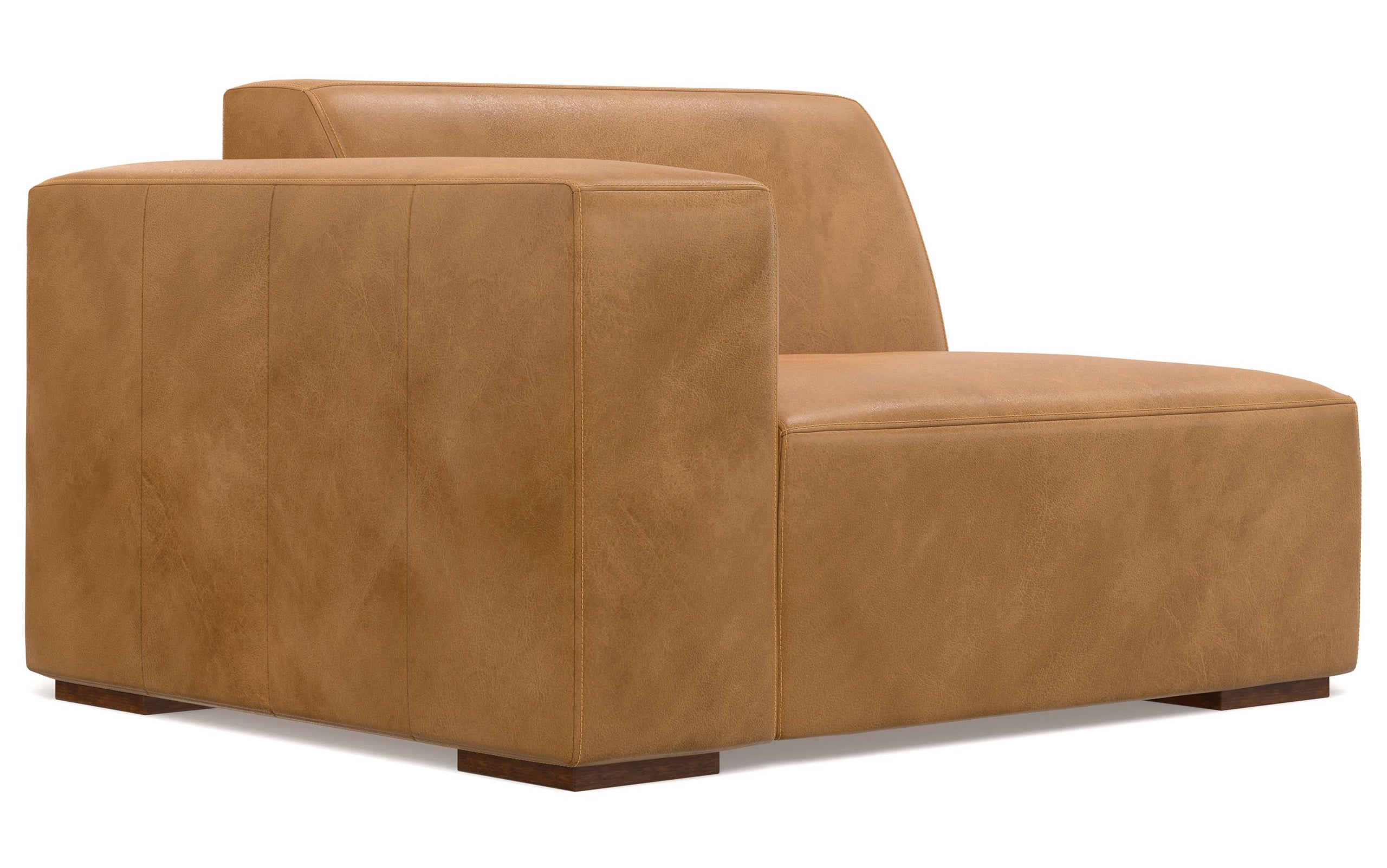 Sienna Genuine Leather | Rex 3 Seater Sofa and Ottoman in Genuine Leather