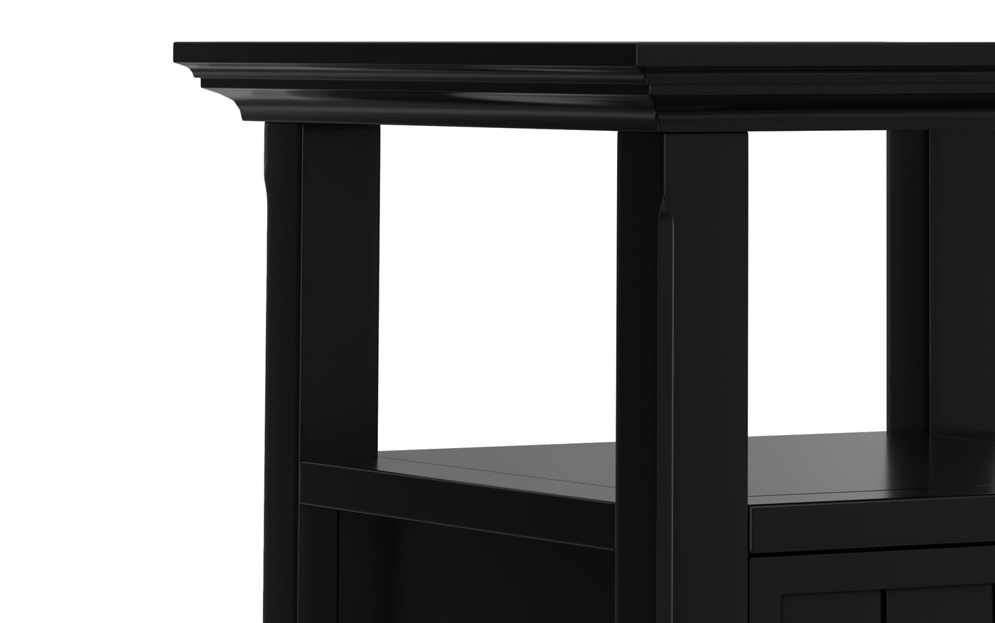 Black | Acadian End Table with Drawer