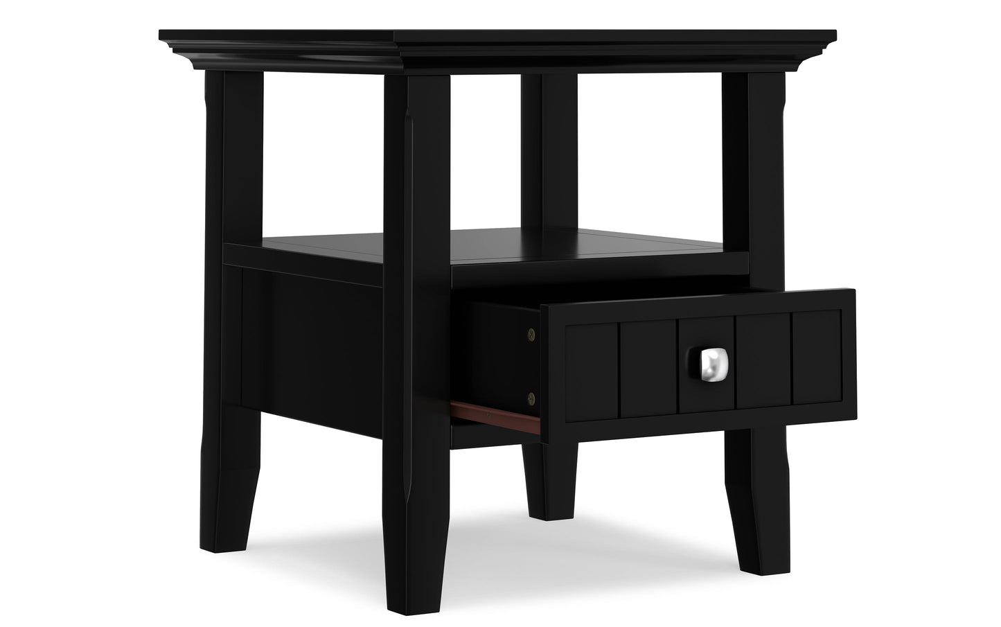 Black | Acadian End Table with Drawer