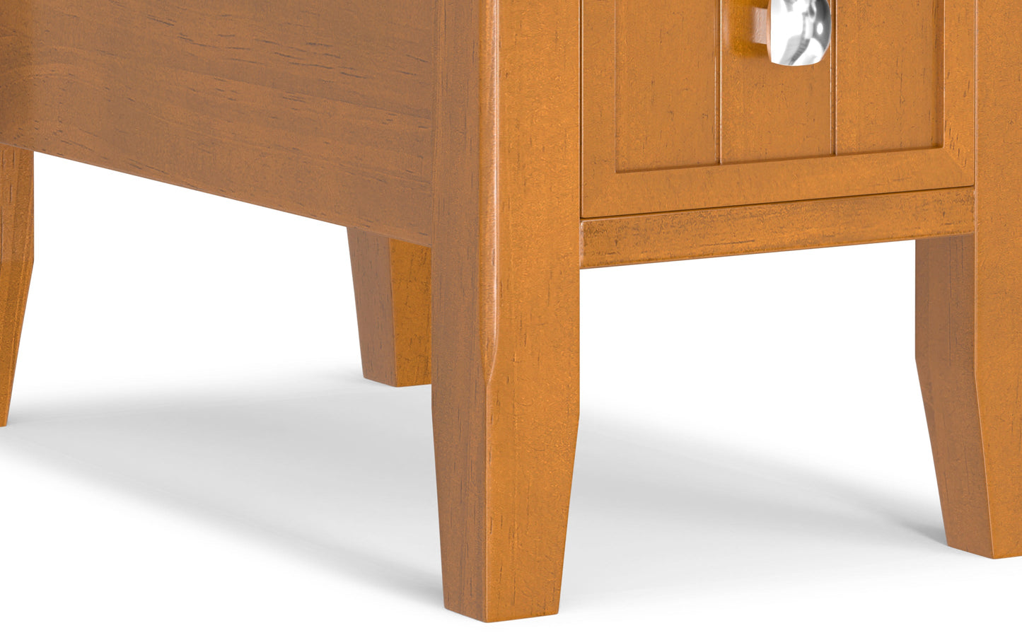 Light Golden Brown | Acadian Narrow Side Table with Drawer