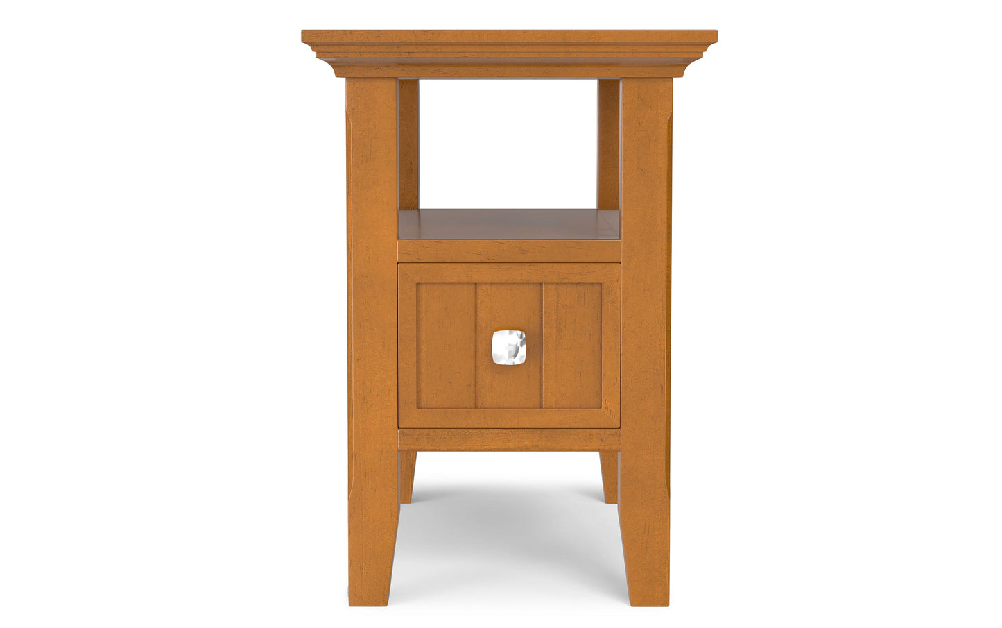 Light Golden Brown | Acadian Narrow Side Table with Drawer