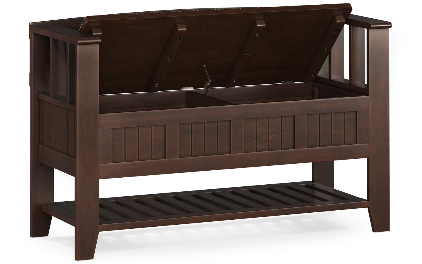 Acadian Entryway Storage Bench with Shelf