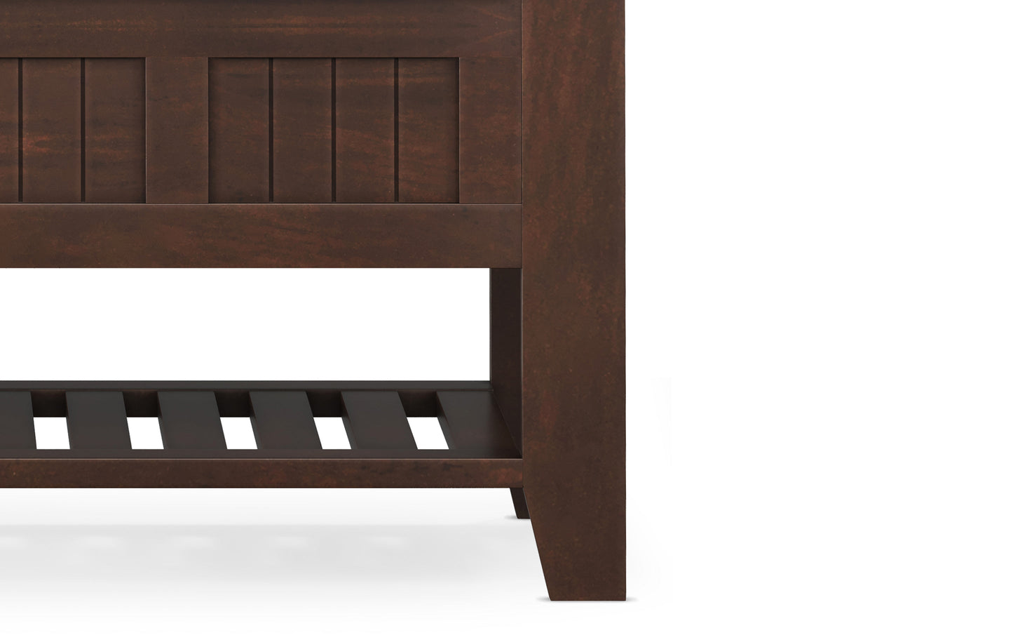 Acadian Entryway Storage Bench with Shelf