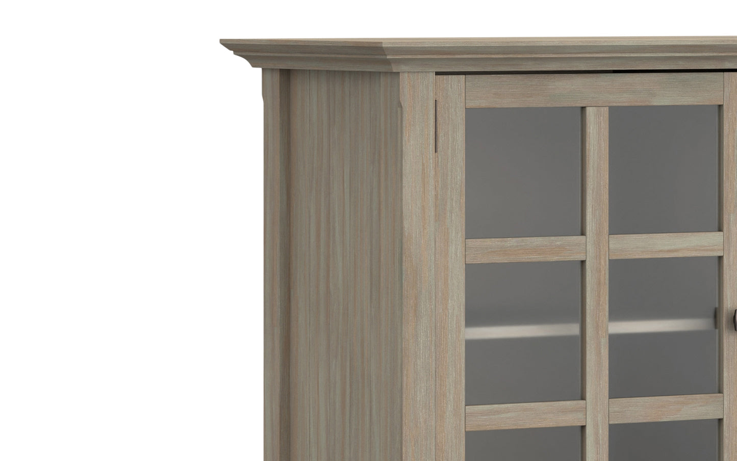 Distressed Grey | Acadian Wide Storage Cabinet