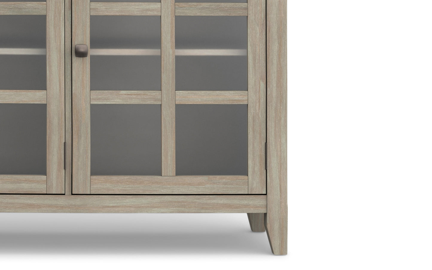 Distressed Grey | Acadian Wide Storage Cabinet