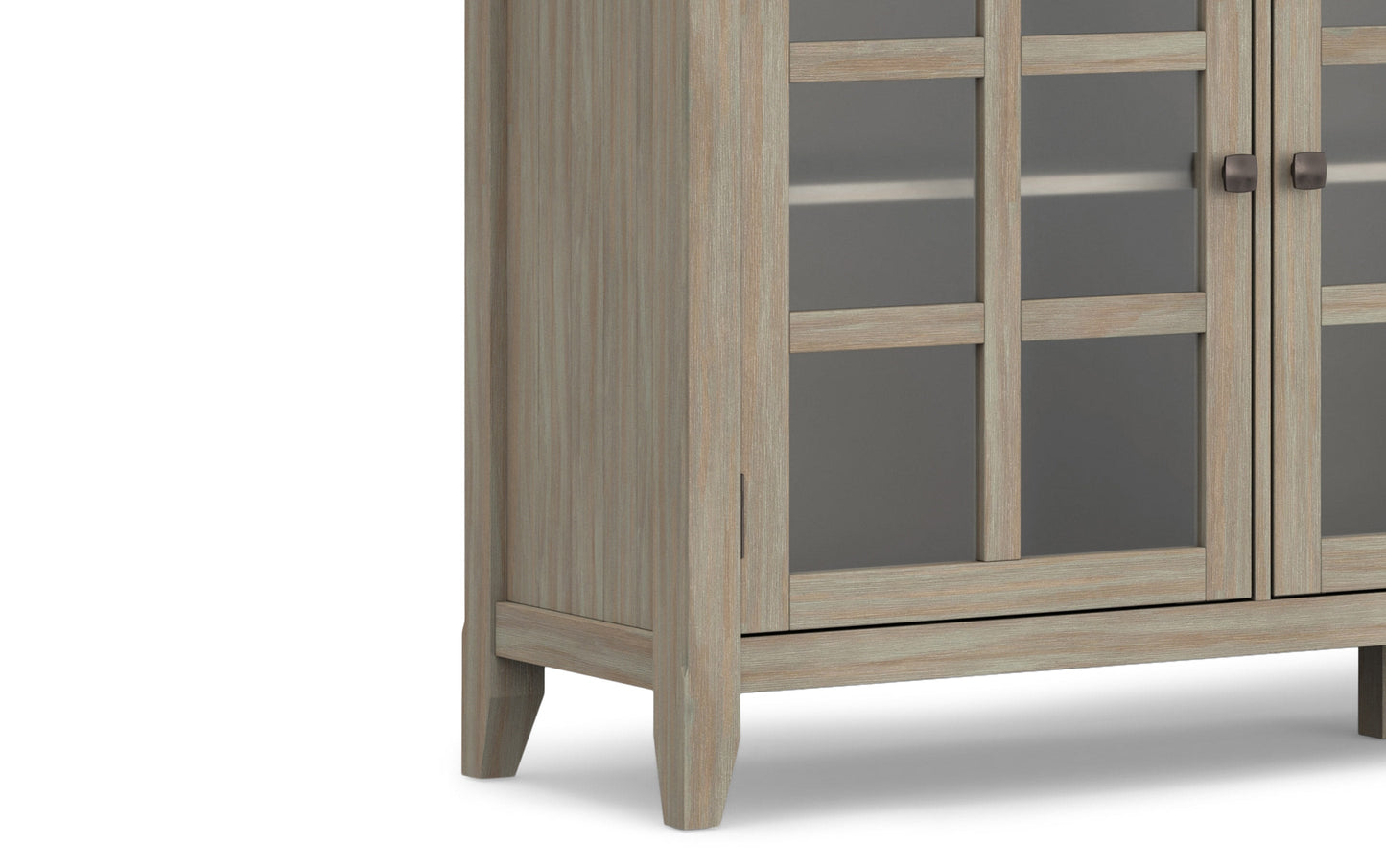 Distressed Grey | Acadian Wide Storage Cabinet