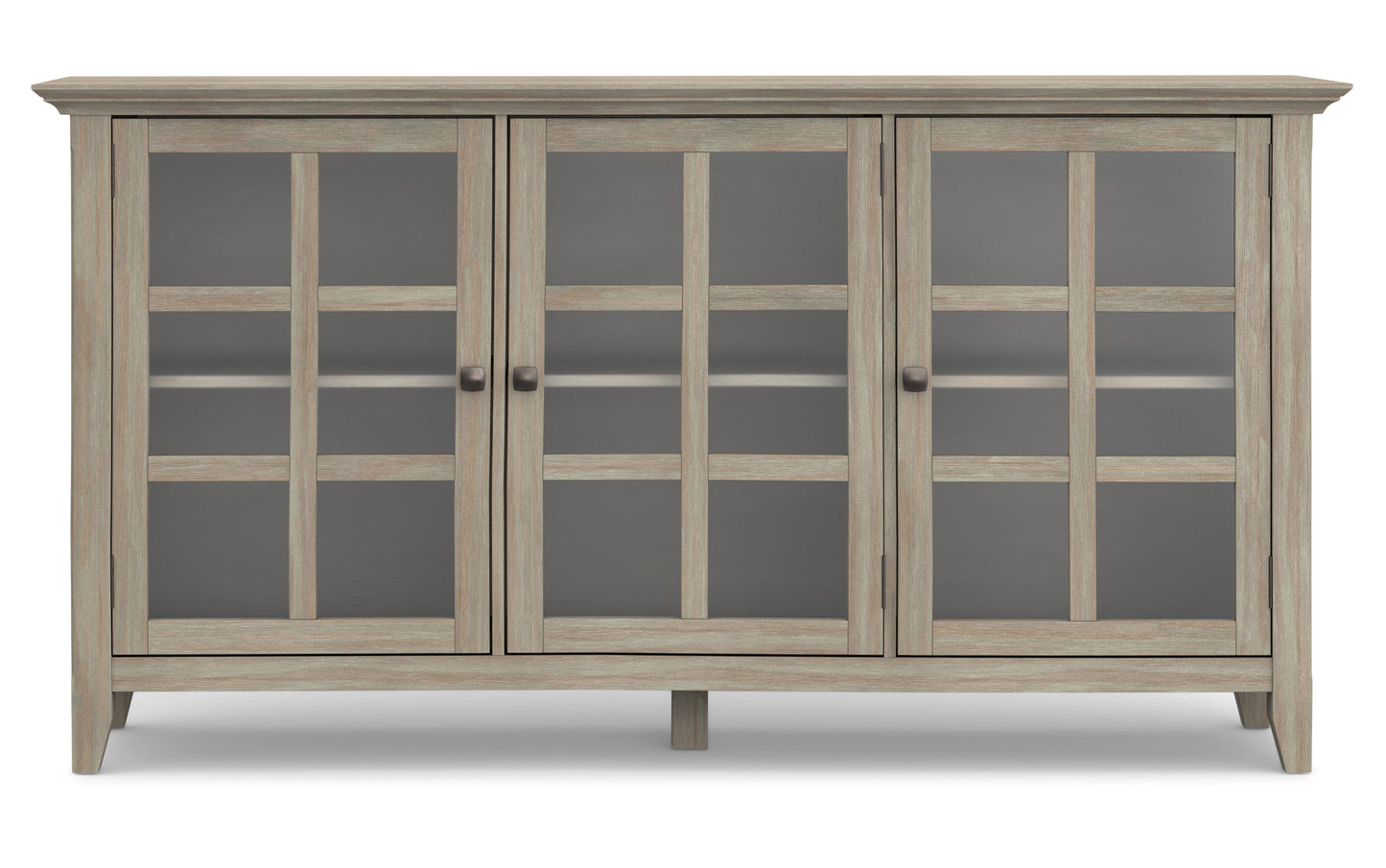 Distressed Grey | Acadian Wide Storage Cabinet