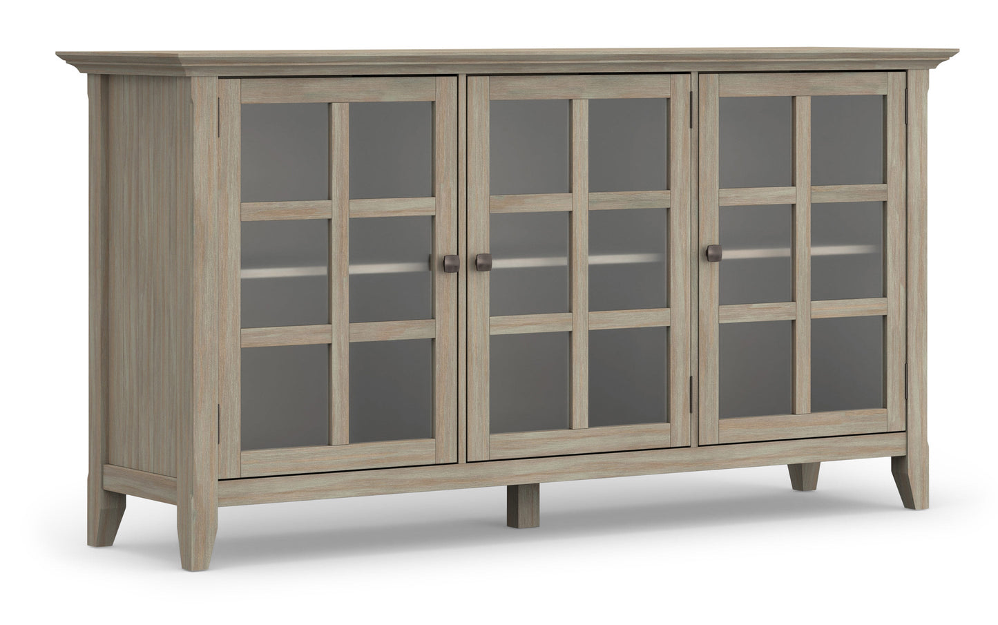 Distressed Grey | Acadian Wide Storage Cabinet