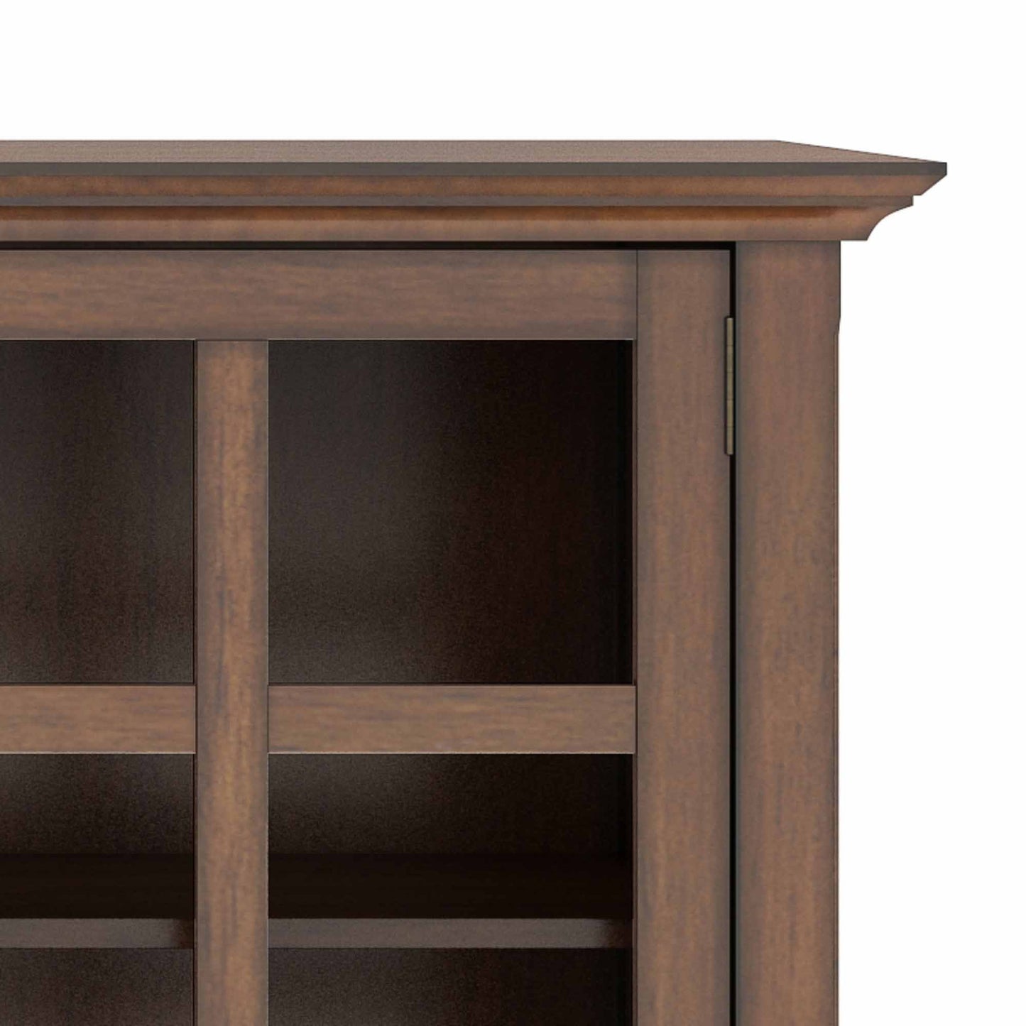 Rustic Natural Aged Brown | Acadian Wide Storage Cabinet