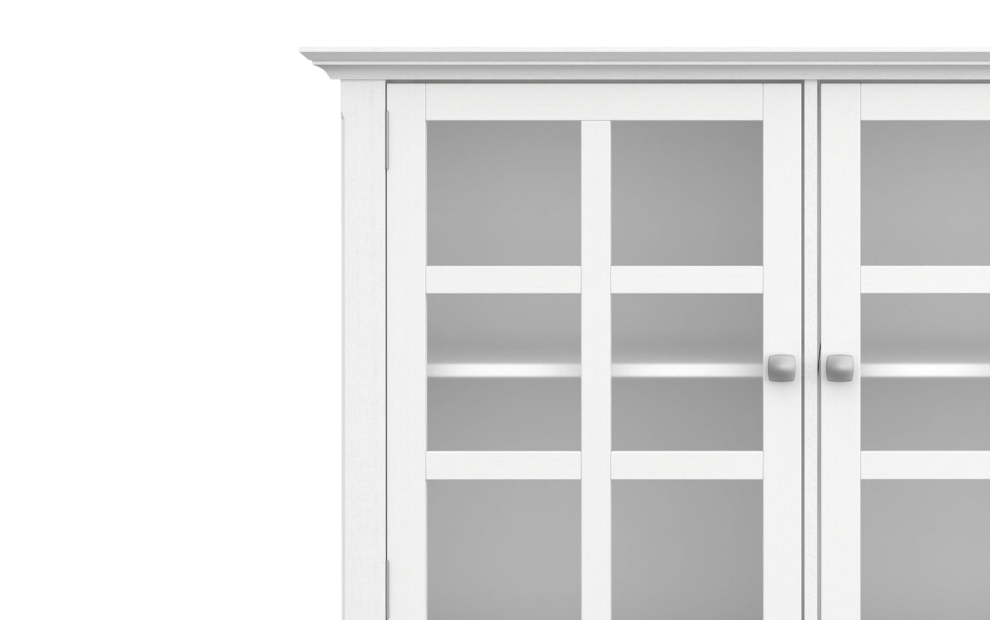 White | Acadian Wide Storage Cabinet