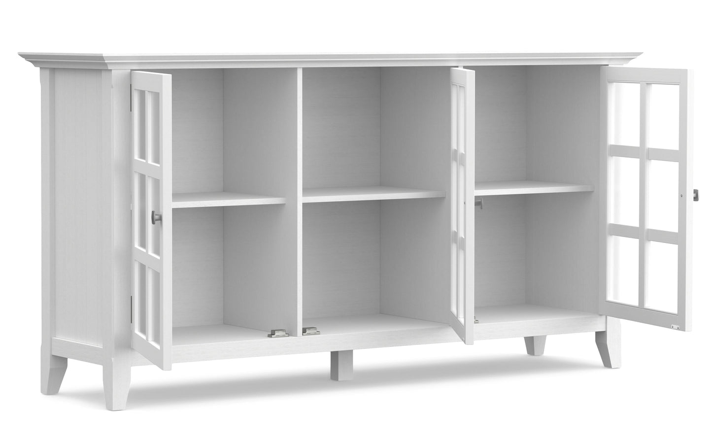 White | Acadian Wide Storage Cabinet