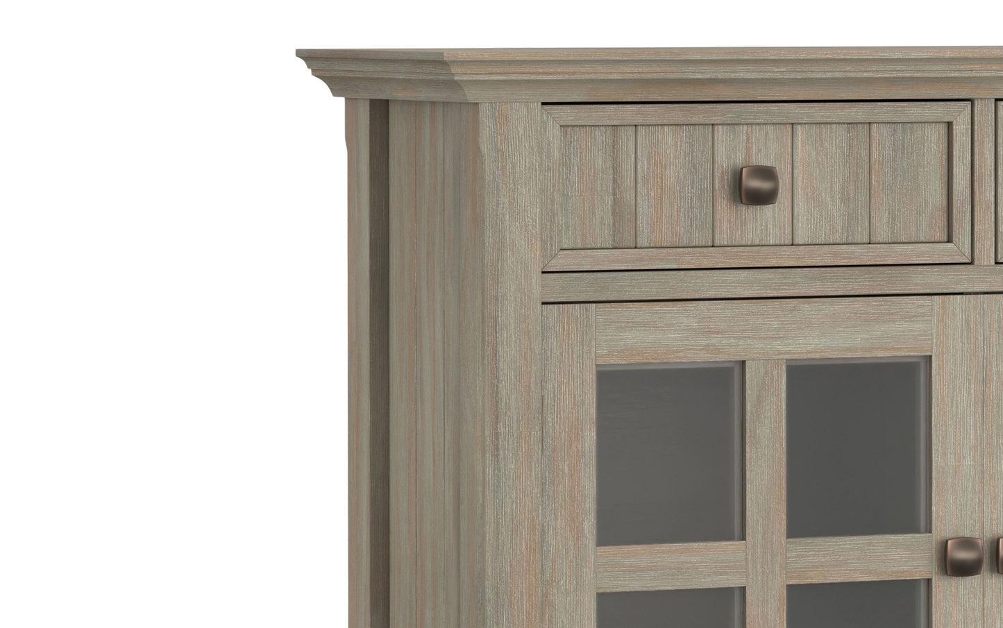 Distressed Grey | Acadian Entryway Storage Cabinet