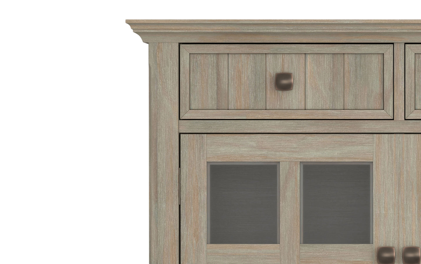 Distressed Grey | Acadian Entryway Storage Cabinet