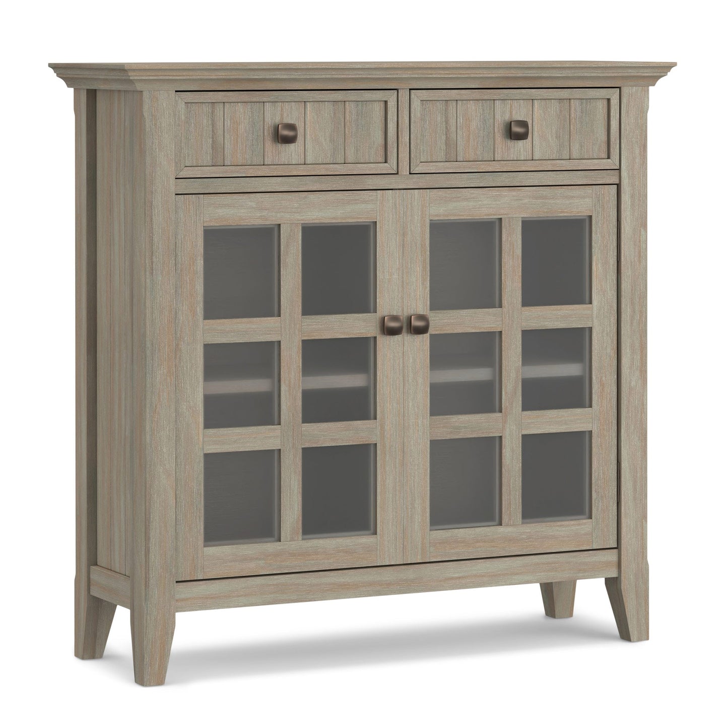 Distressed Grey | Acadian Entryway Storage Cabinet