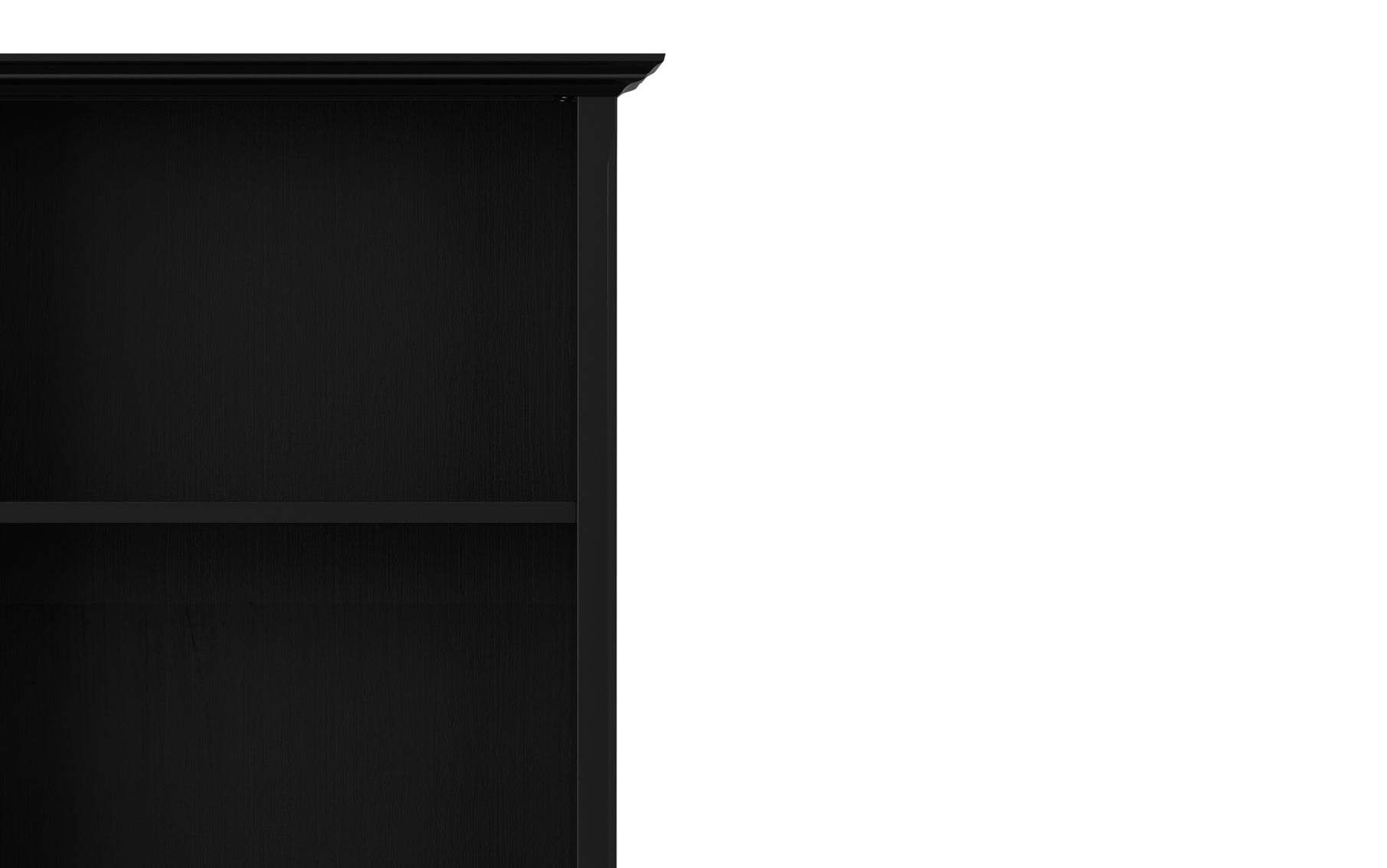 Black | Acadian 5 Shelf Bookcase