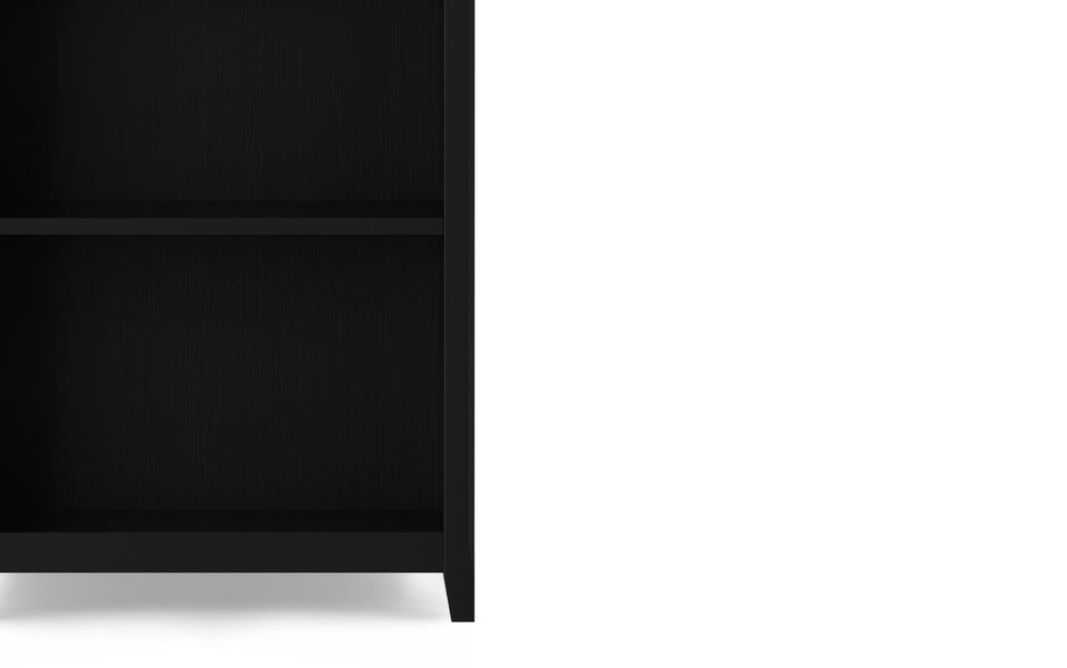 Black | Acadian 5 Shelf Bookcase