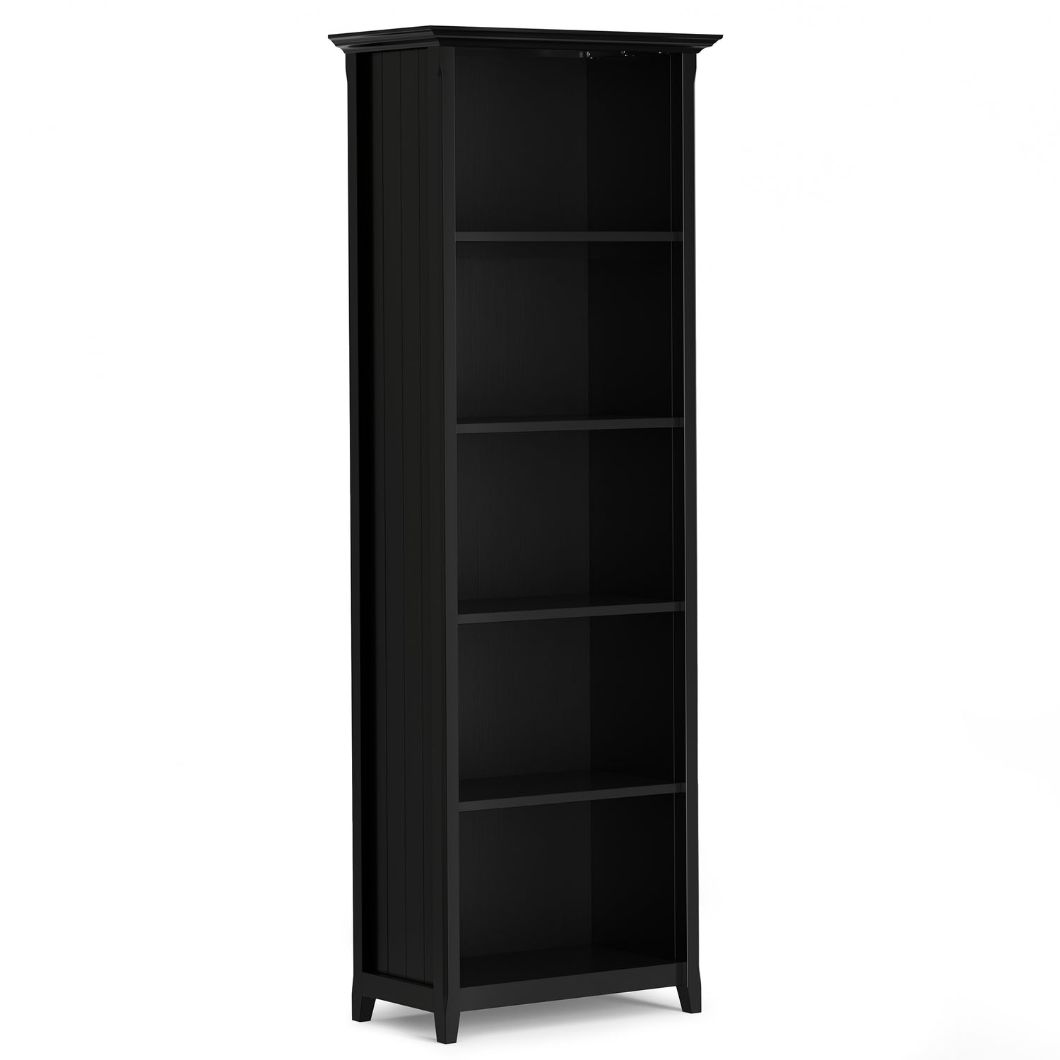 Black | Acadian 5 Shelf Bookcase