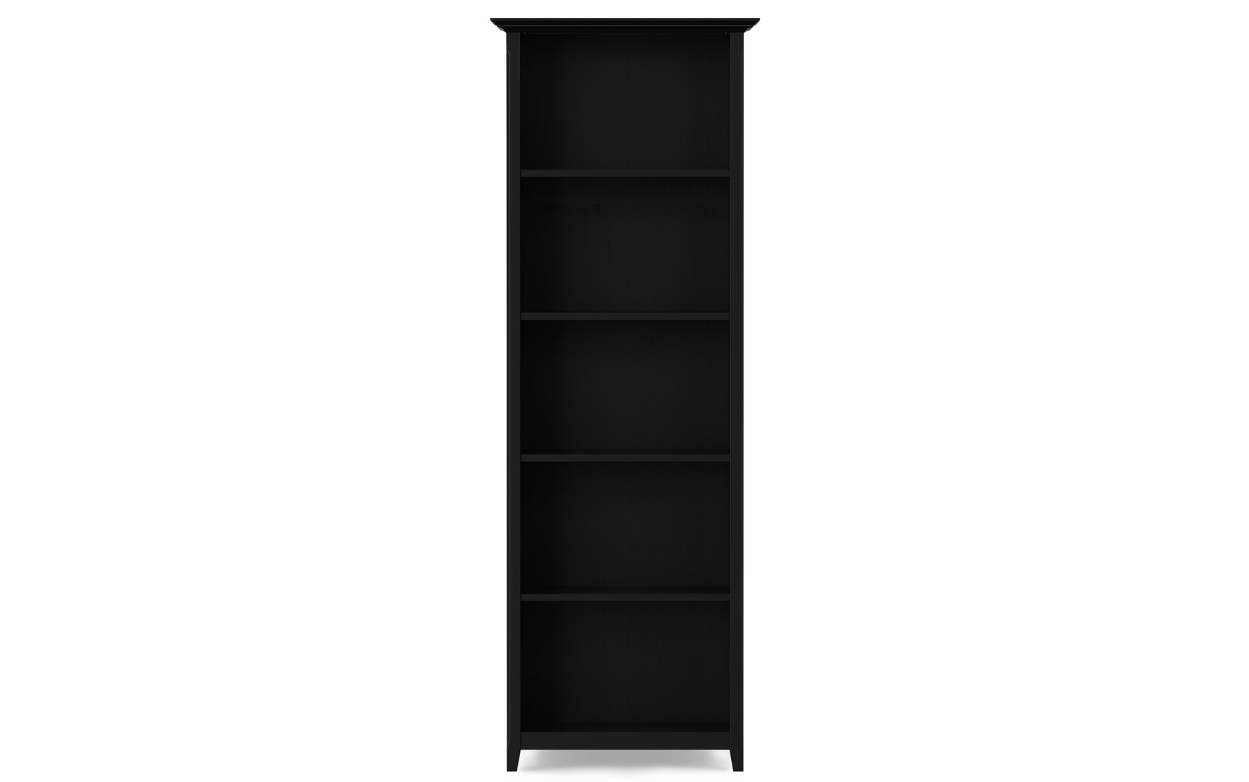 Black | Acadian 5 Shelf Bookcase