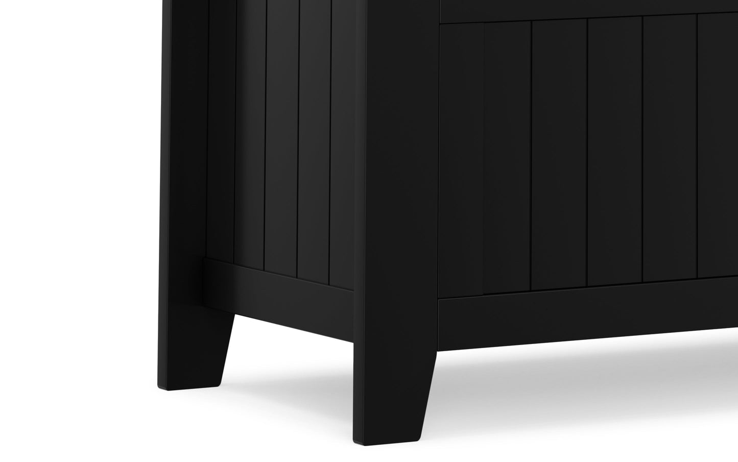 Black | Acadian Small Entryway Storage Bench